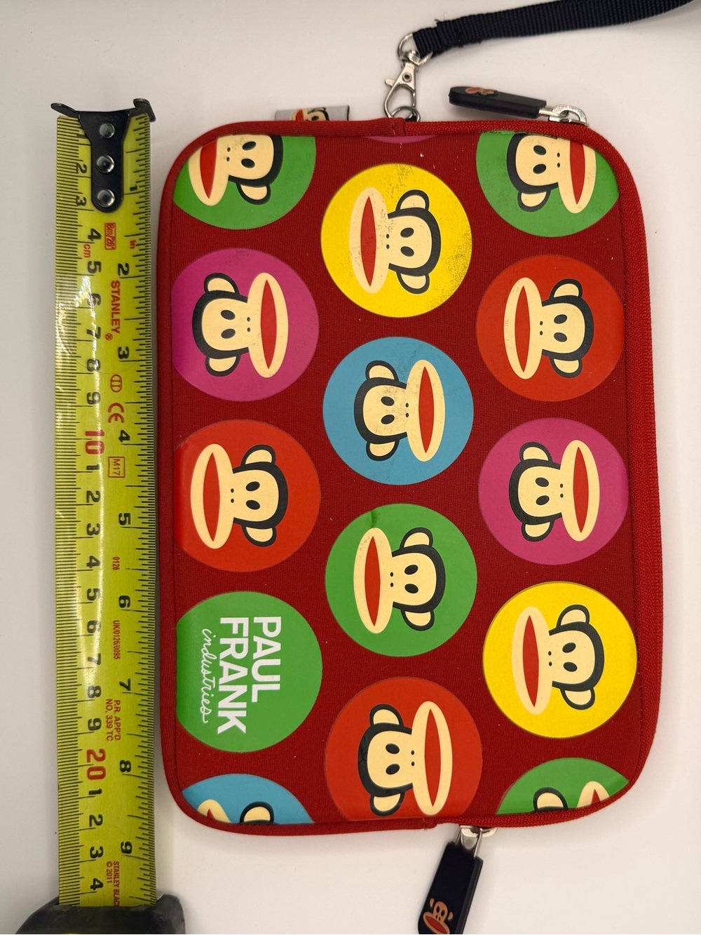 Paul Frank Red Julius Monkey Zip Pouch